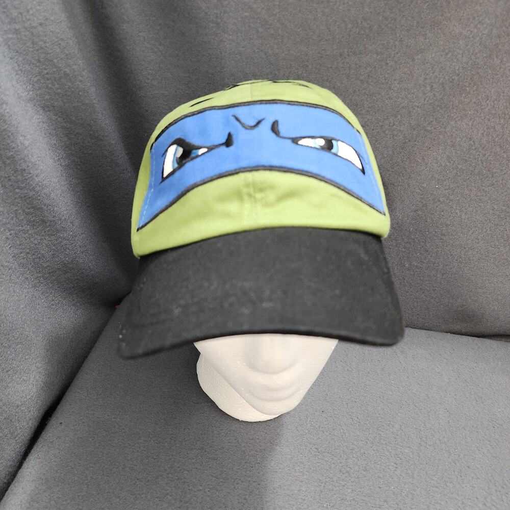 Teenage Mutant Ninja Turtles Hat Blue Leonardo Nickelodeon Adjustable Green Cap